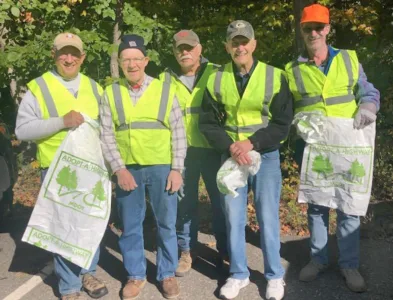 IR Knights do fall roadside cleanup